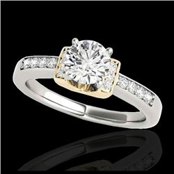 2 ctw Citrine & VS/SI Diamond Necklace 14K Rose Gold