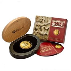 2012 Australia 1 oz Gold Lunar Dragon Proof (UHR)