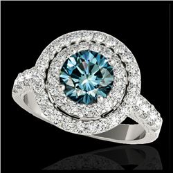 20.3 ctw Swiss Topaz & Diamond Halo Bracelet 10K White Gold