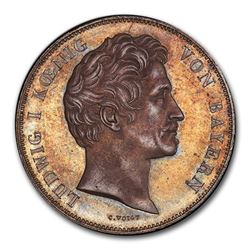 1838 German State Bavaria Silver 2 Thaler Ludwig I MS-63 PCGS