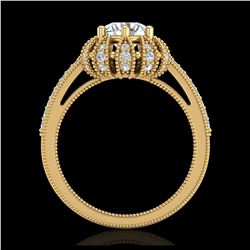 43.2 ctw Amethyst & Diamond Halo Necklace 10K Rose Gold