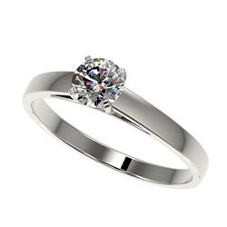 5.50 ctw Garnet & VS/SI Diamond Halo Earrings 18K White Gold