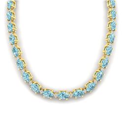 16.59 ctw Sky Topaz & Diamond Halo Bracelet 10K Rose Gold