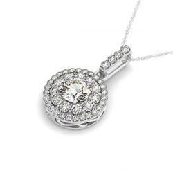 15.87 ctw Sapphire & Diamond Necklace 14K Yellow Gold