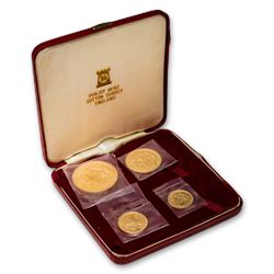 1976 Isle of Man 4-Coin Gold Set BU (2.194 AGW)
