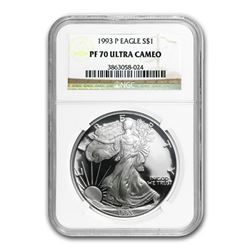 1993-P Proof Silver American Eagle PF-70 NGC