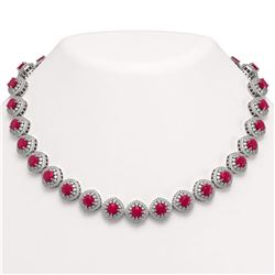 8.66 ctw Emerald & Diamond Necklace 14K Yellow Gold