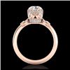 Image 2 : 4.55 ctw Ruby & Diamond Ring 14K Rose Gold