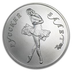 1989 Russia 1 oz Palladium Ballerina BU