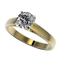 2.0 ctw Black Diamond Stud Solitaire Earrings 18K Rose Gold