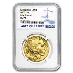 2018 1 oz Gold Buffalo MS-70 NGC (Early Releases)