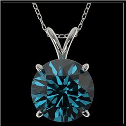 55.5.0 ctw Ruby & VS/SI Diamond Eternity Necklace 10K Yellow Gold