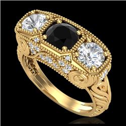 3.84 ctw Diamond Earrings 18K Yellow Gold