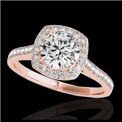 2.75 ctw H-SI/I Diamond Solitaire Halo Ring 10K White Gold