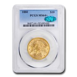 1880 $10 Liberty Gold Eagle MS-64+ PCGS CAC