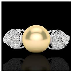 0.75 ctw Fancy Black Diamond Art Deco Ring 18K White Gold