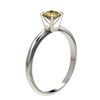 Image 3 : 2 ctw Cushion Cut Sapphire Solitaire Ring 18K Yellow Gold