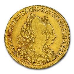 1778 Portugal Gold 2 Escudos Maria I & Pedro III XF-45 NGC