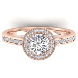 17.22 ctw Ruby & Diamond Earrings 14K Rose Gold