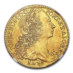 1775 Portugal Gold 4 Escudos Jose I MS-62 NGC