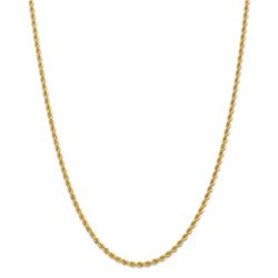 14k Yellow Gold 2.75 mm Regular Rope Chain - 28 in.