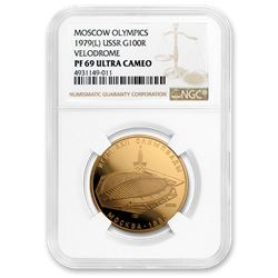 1979 Russia Proof Gold 100 Roubles Velodrome PF-69 NGC