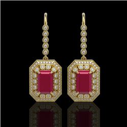 3.20 ctw VS/SI Diamond Heart Earrings 14K Rose Gold