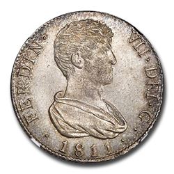 1811-V SG Spain Silver 4 Reales Ferdinand VII MS-65 NGC