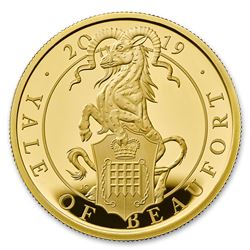 2019 GB Proof 1 oz Gold Queen's Beasts Yale (w/Box & COA)