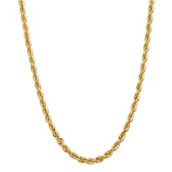 14k Yellow Gold 5.5 mm Diamond Cut Rope Chain - 26 in.
