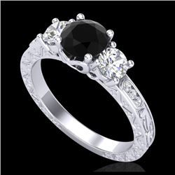 1.75 ctw H-SI/I Diamond Bypass Solitaire Ring 10K White Gold