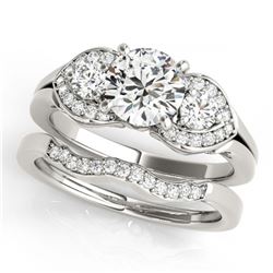 3.70 ctw Fancy Black Diamond Solitaire Stud Earrings 10K White Gold