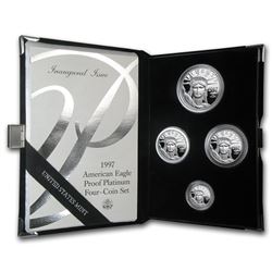 1997-W 4-Coin Proof Platinum American Eagle Set (w/Box & COA)