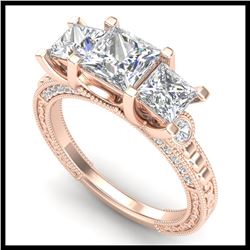 56 ctw Sapphire & VS/SI Diamond Eternity Necklace 14K Yellow Gold
