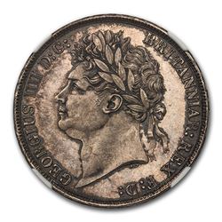 1821 Great Britain Silver Crown George IV MS-64 NGC