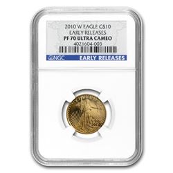 2010-W 1/4 oz Proof Gold American Eagle PF-70 NGC (ER)