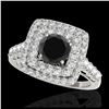 Image 1 : 1.35 ctw SI Fancy Blue Diamond Solitaire Ring 10K White Gold
