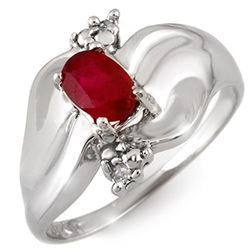 0.55 ctw VS/SI Diamond Ring 18K White Gold