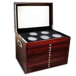 2010-2019 50-Coin 5 oz Silver ATB Set BU (Elegant Display Box)