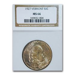 1927 Vermont Sesquicentennial Half Dollar MS-66 NGC