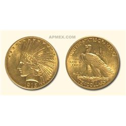 1915 $10 Indian Gold Eagle AU