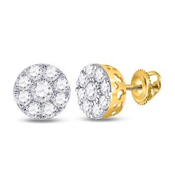 14kt Two-tone Gold Round Diamond 3-stone Bridal Wedding Engagement Ring 3/8 Cttw
