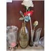 Image 7 : Large assortment of glass vases A