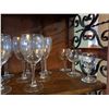 Image 3 : 3 Shelves of Glass Stemware A