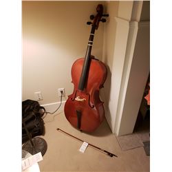 4-4 Full Size Cello, bow & fabric carrying case A