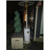 Image 9 : Rubbermaid storage container, Artificial topiary trees & Propane Patio Heater C