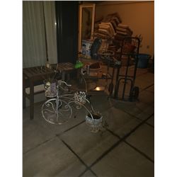 Moving Dolly, Ornamental Bike planter & more C