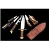 Image 3 : Lot of 6 Custom Knives by Unidentified Makers
