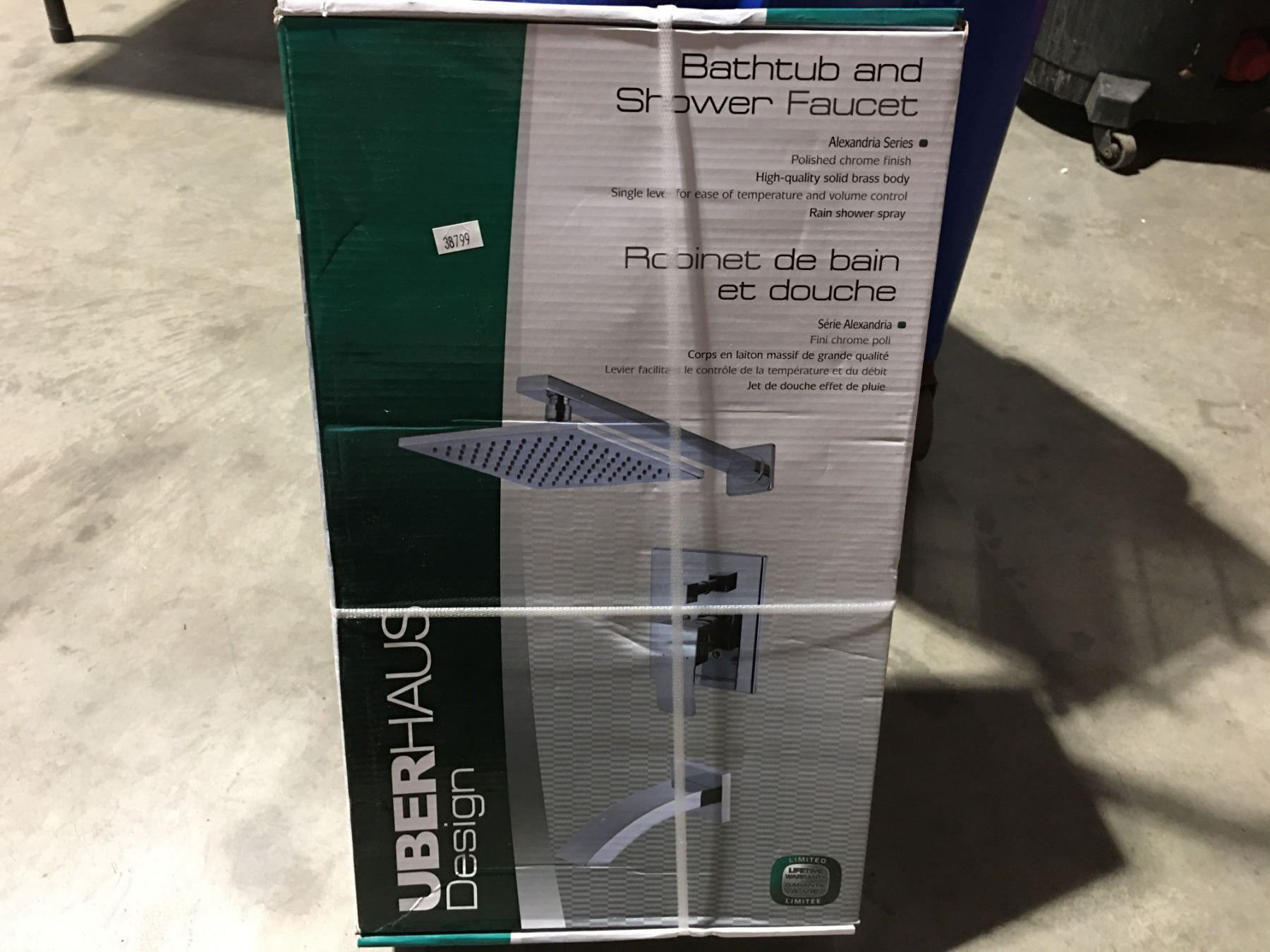 UBERHAUS DESIGN BATHTUB & SHOWER FAUCET - ALEXANDRIA SERIES, POLISHED ...