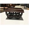 Image 1 : SMALL WOODEN 4-WHEELED PLANT STAND